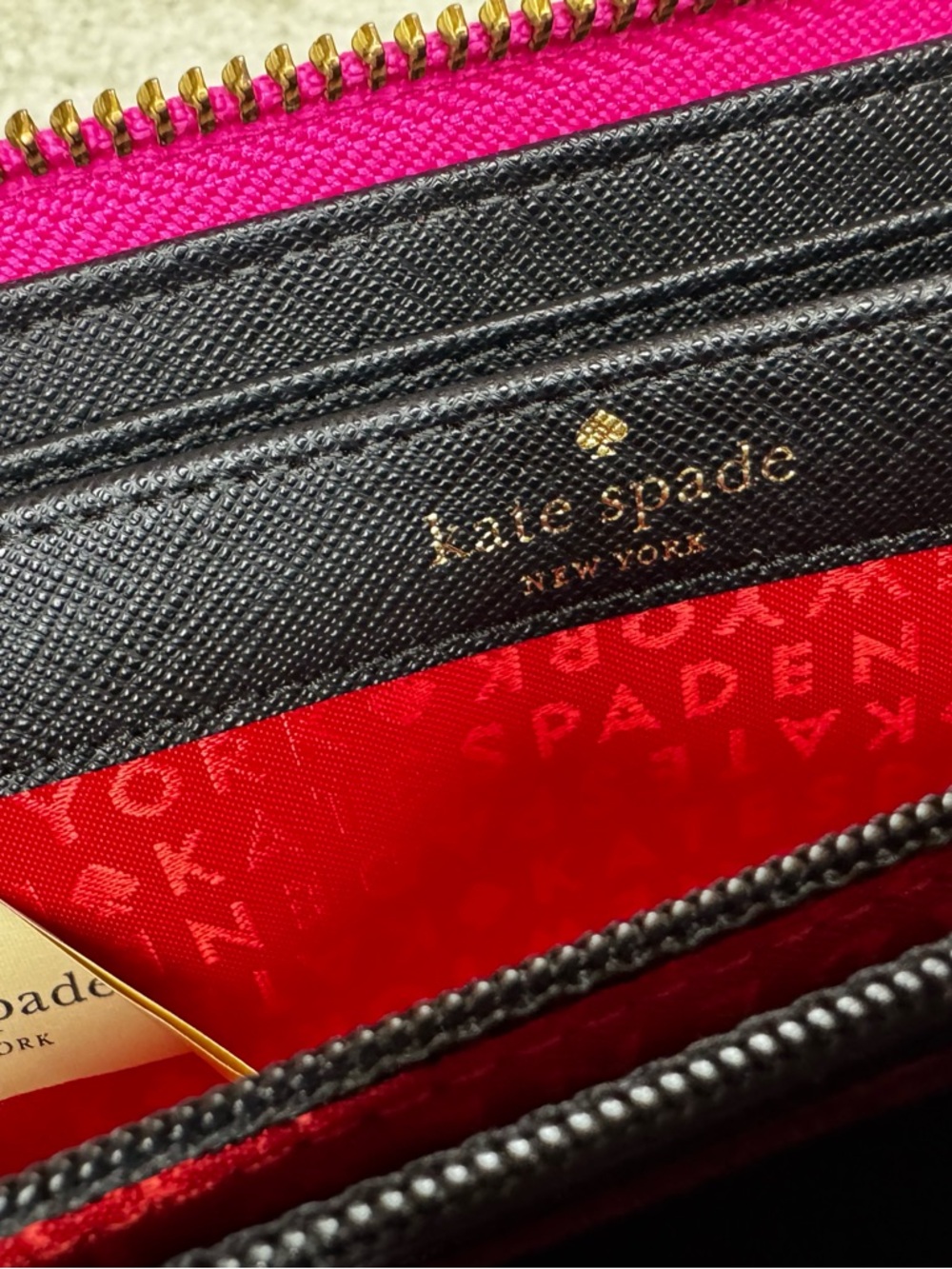 Kate Spade New York Laurel Way Bonita Stripe large continental zip around wallet - Picture 7 of 9
